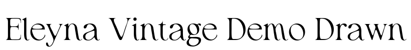 Eleyna Vintage Demo Drawn Font Image
