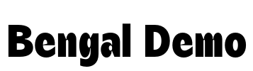Bengal Demo Font Image