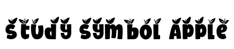 Study Symbol Apple Font Image