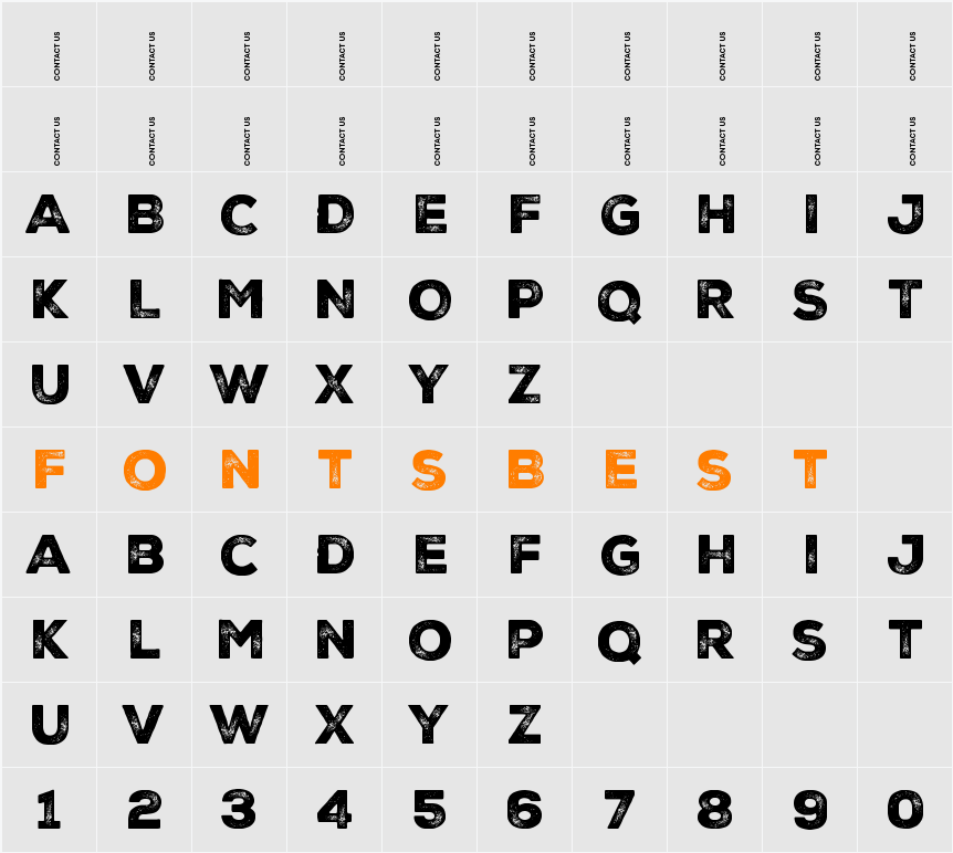 Nexa Rust Sans-Trial Black 2 Character Map