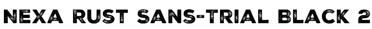 Nexa Rust Sans-Trial Black 2 Font Image