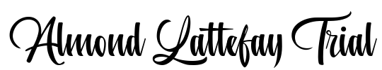 Almond Lattefay Trial Font Image