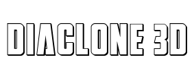 DiaClone 3D Font Image