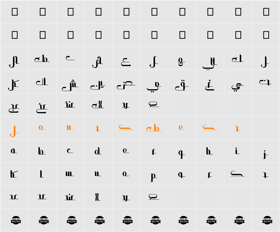 all Ramadan Karim - Character Map