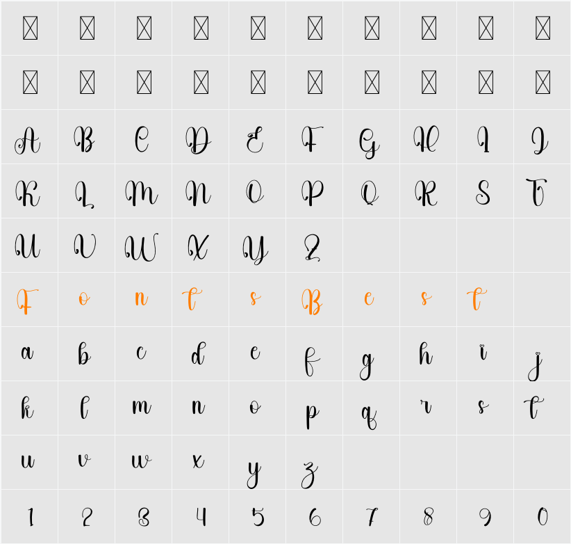 Virtual Character Map