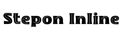 Stepon Inline Font Image