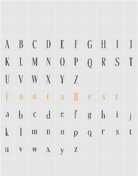 Calben Disco Demo Character Map