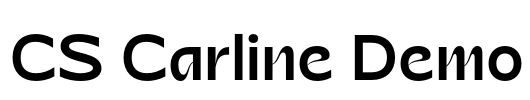 CS Carline Demo Font Image