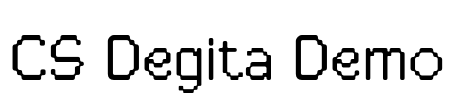 CS Degita Demo Font Image
