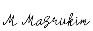M Masrukim Font Image
