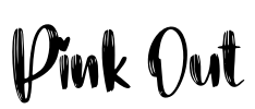 Pink Out Font Image