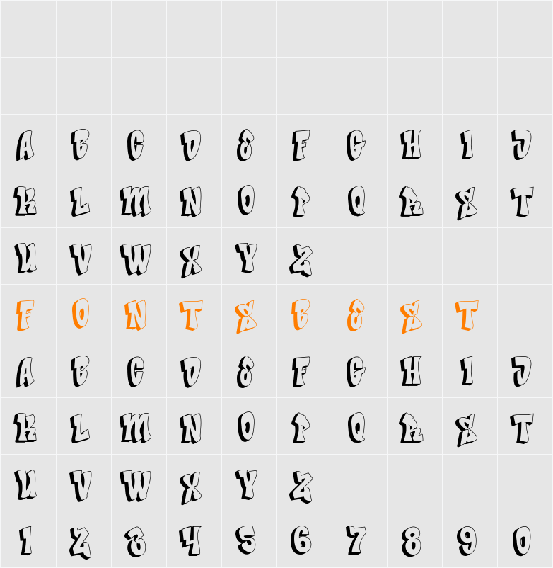Bade Hoper shadow Character Map