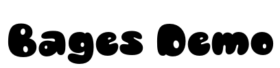 Bages Demo Font Image