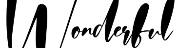 Wonderful Font Image