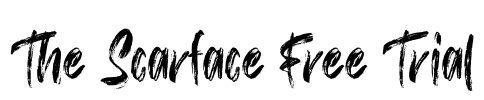 The Scarface Free Trial Font Image