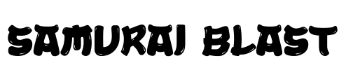 Samurai Blast Font Image