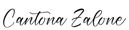 Cantona Zalone Font Image