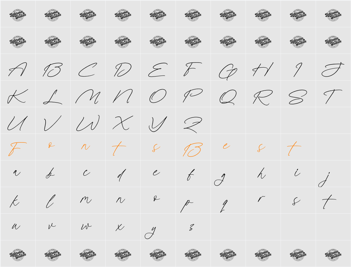 Histone Sites DEMO VERSION Character Map