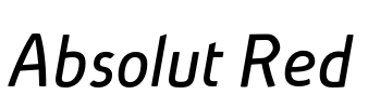 Absolut Red Font Image