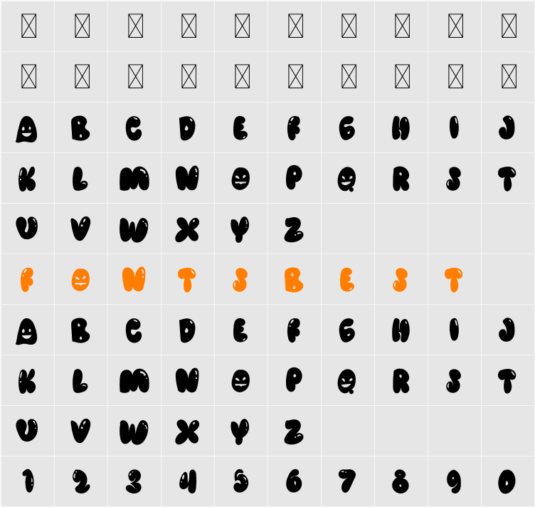 Alien Spooky Character Map
