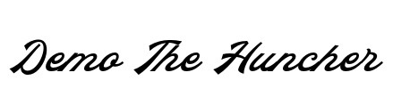 Demo The Huncher Font Image