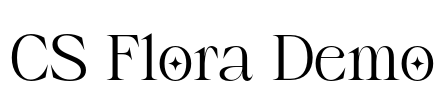 CS Flora Demo Font Image