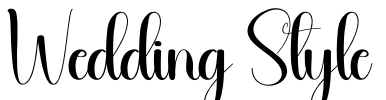 Wedding Style Font Image