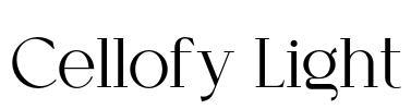 Cellofy Light Font Image
