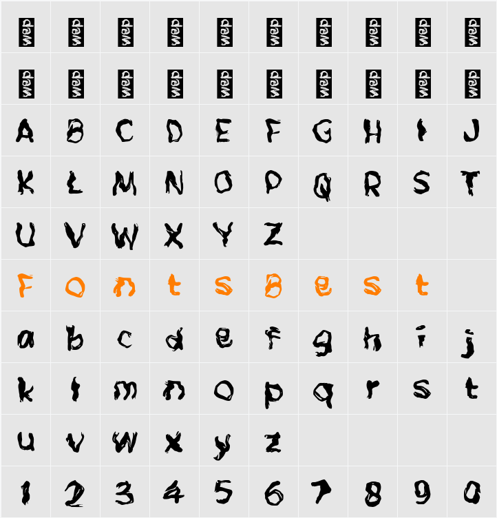 n Nandy Character Map