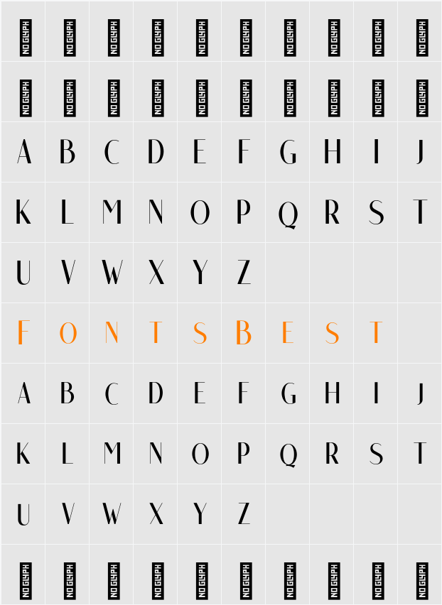 Roku Character Map