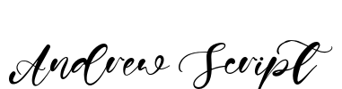 Andrew Script Font Image