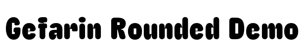 Gefarin Rounded Demo Font Image