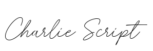 Charlie Script Font Image