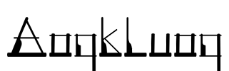 Angklung Font Image