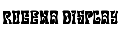 Rogena Display Font Image