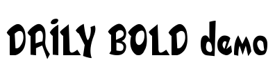 DAILY BOLD demo Font Image