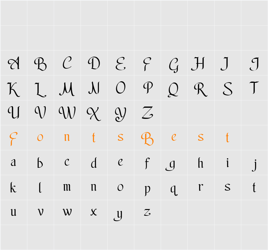 Nestapha Character Map