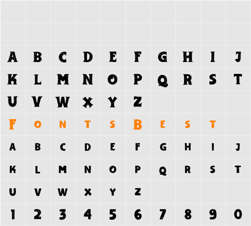 Adelard Demo Character Map