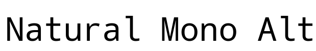 Natural Mono Alt