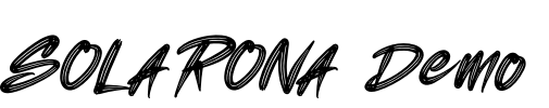 SOLARONA Demo Font Image