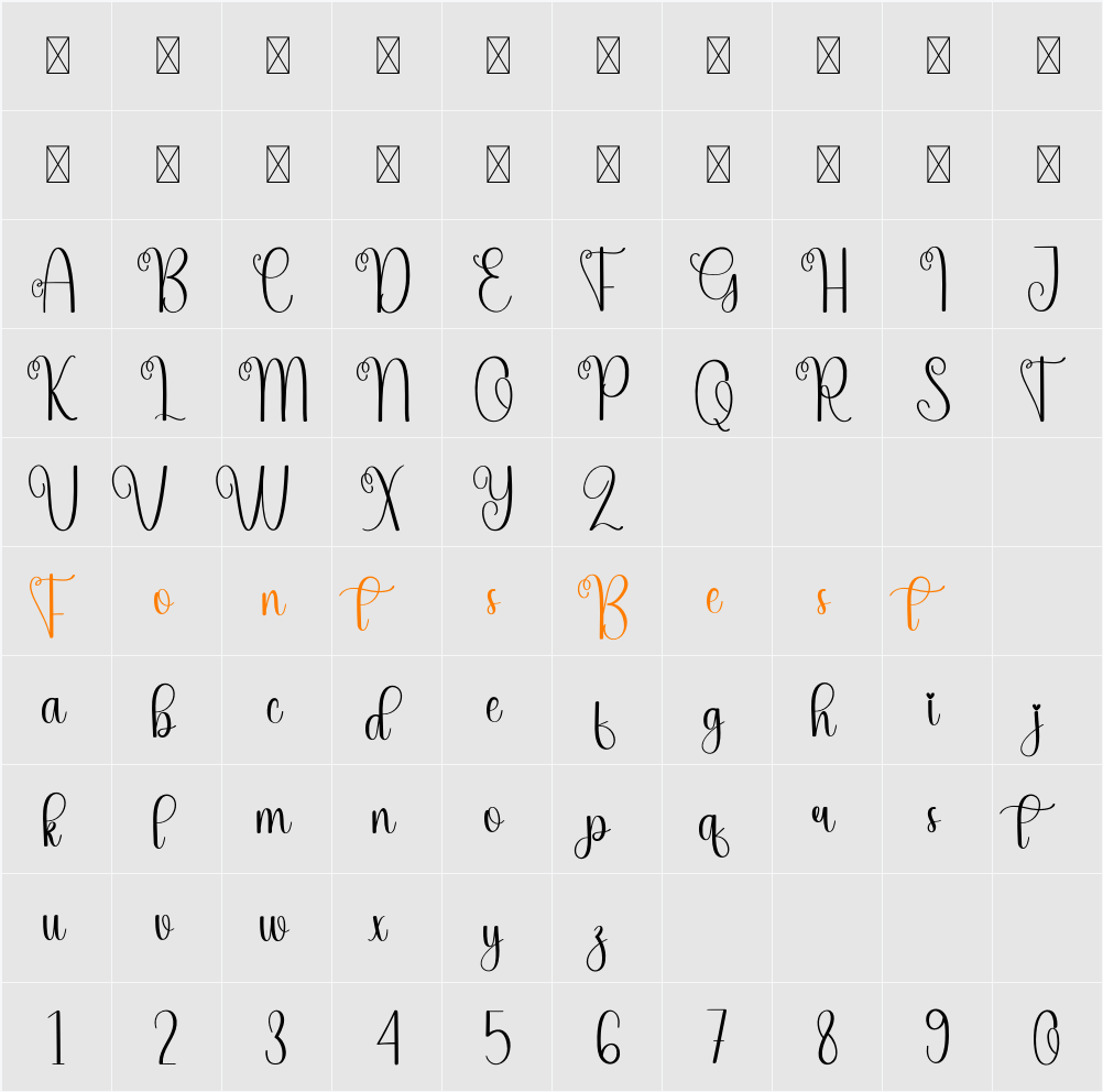 Offline Character Map