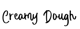 Creamy Dough Font Image