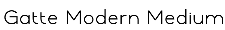 Gatte Modern Medium Font Image