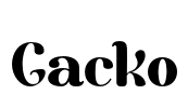 Gacko Font Image