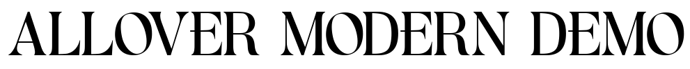 ALLOVER MODERN DEMO Font Image