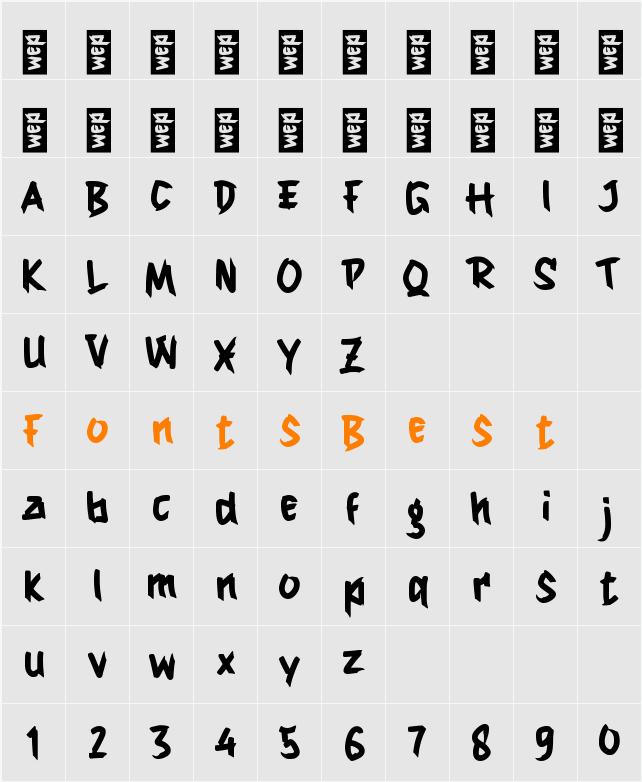 h Hitto Sushi Character Map