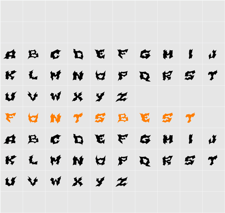 DEMON Character Map