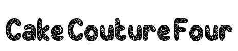 Cake Couture Four Font Image