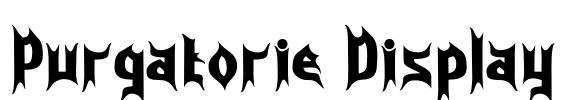 Purgatorie Display Font Image