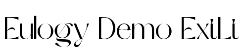 Eulogy Demo ExtLt Font Image